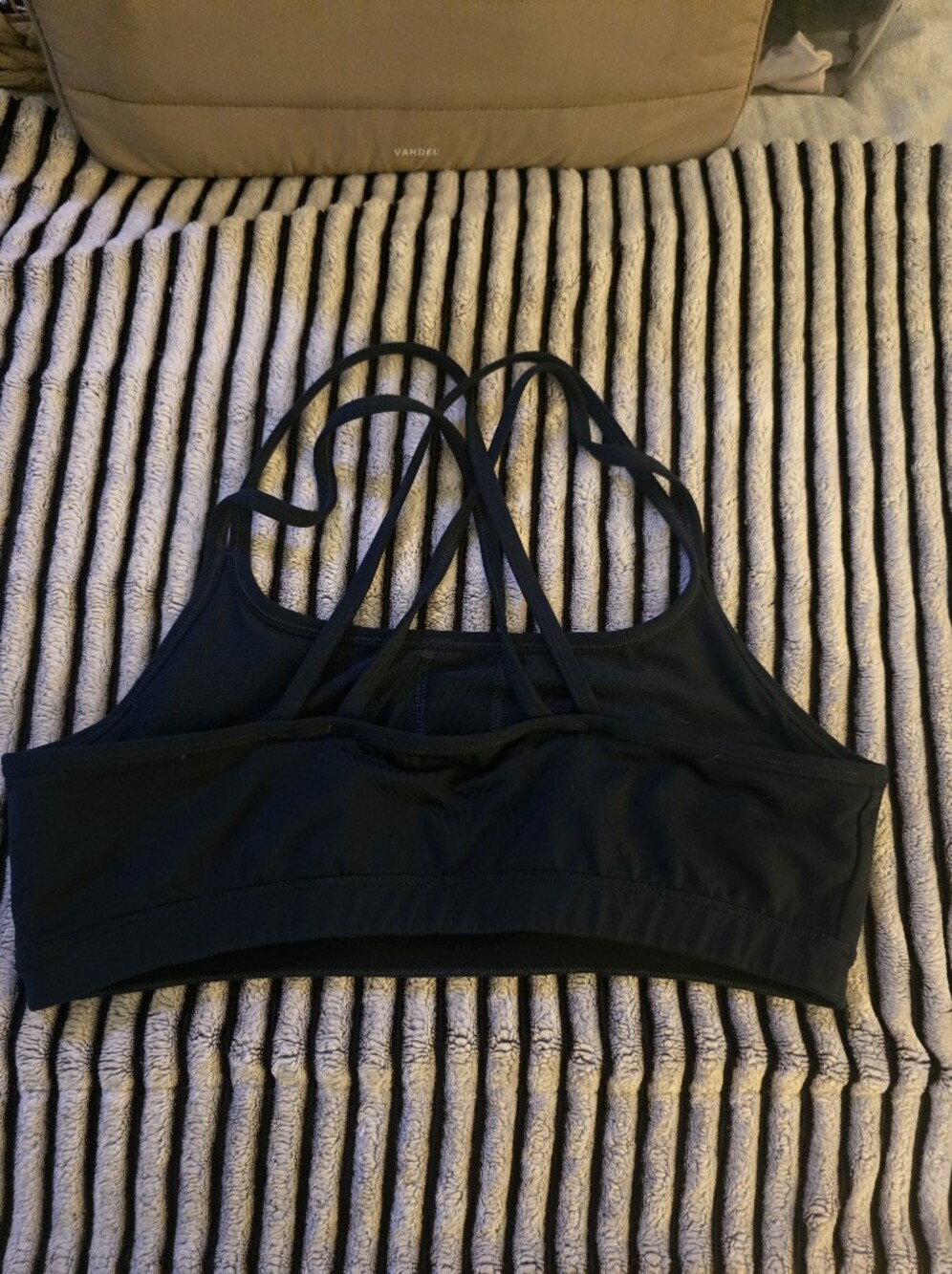 Peloton Navy Blue Strappy Sports Bra - Picture 2 of 7